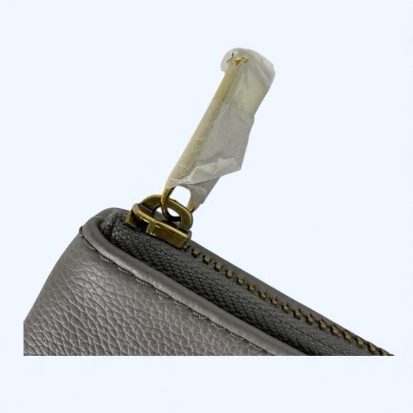 Fossil Lainie Gray Crossgrain Leather Organizer Credit Card Snap Wallet NWT - Picture 4 of 10